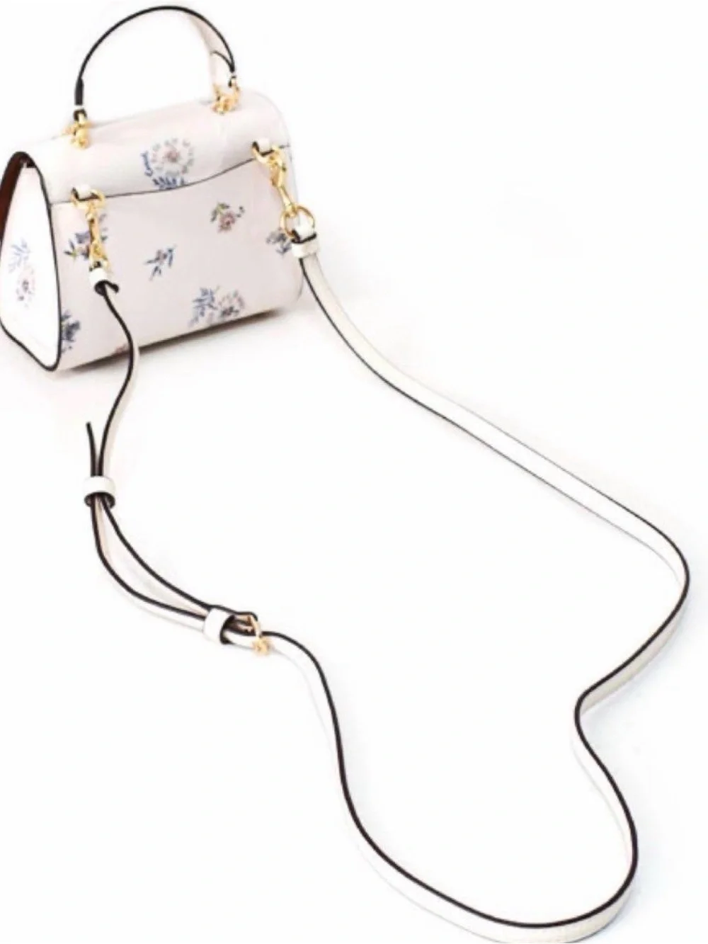 Coach mini Tilly bag with floral print and tea rose turnlock - Picture 8 of 12